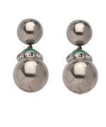 Janis by Janis Savitt Mirror Beaded Earrings 