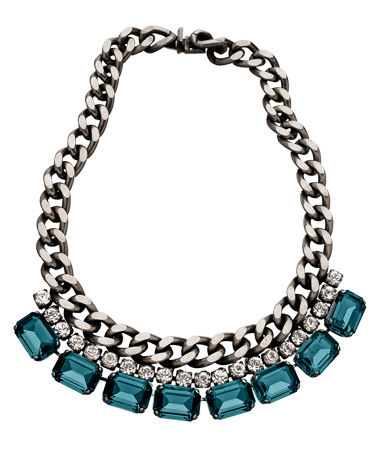 Janis by Janis Savitt Aligned Crystal Necklace 