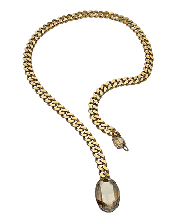 Janis by Janis Savitt Champagne Crystal Statement Necklace