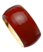 Janna Conner Designs Wine Enamel Dome Bangle Bracelet