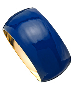 Janna Conner Designs Navy Enamel Dome Bangle Bracelet