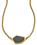 Janna Conner Designs Gold and Jet Aliza Necklace