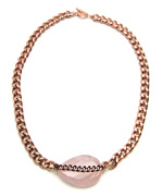 Janna Conner Rose Quartz Pendant Necklace