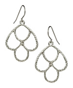 Janna Conner Designs Silver Fancy Drop Earrings