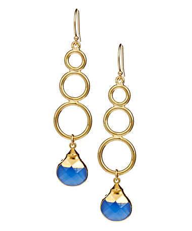 Janna Conner Designs Cobalt Quartz Drop Earrings