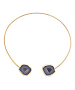 Janna Conner Gold Indira Geode Necklace