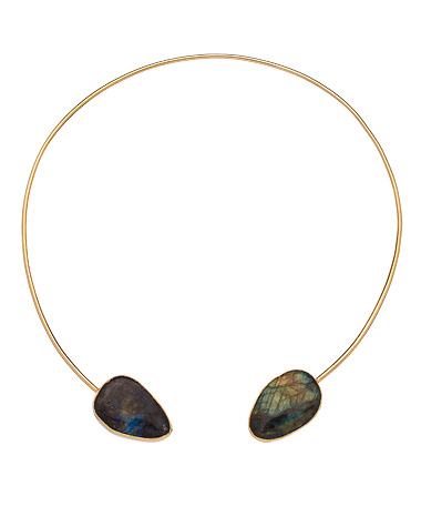 Janna Conner Gold Demos Labradorite Necklace