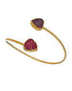 Janna Conner Gold Druzy Open Cuff