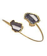 Janna Conner Grey Geode Bangle