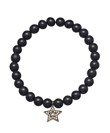 Jemma Sands Onyx and Diamond Star Bracelet