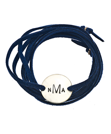 Jenny Present Navy Blue Lauren Wrap Bracelet