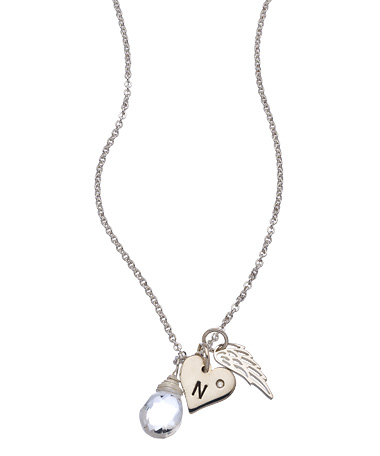 Jenny Present 'Proud Mama' Heart Wing  Necklace