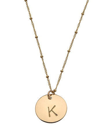 Jenny Present Gold Large Disc Necklace