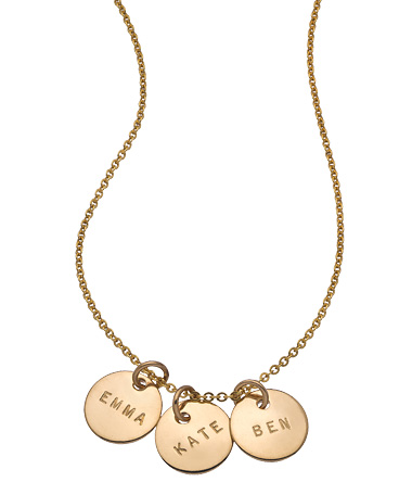 Jenny Present Gold 3-Disc 'Proud Mama' Necklace