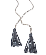 SKINNY by Jessica Elliot Long Leather Lariat Necklace