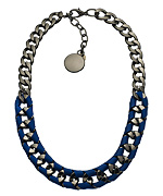 SKINNY by Jessica Elliot Navy & Gunmetal Hudson Necklace