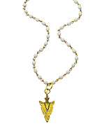 SKINNY by Jessica Elliot White Arrowhead Necklace