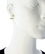 Jessica Elliot SKINNY White Turquoise Ear Jacket