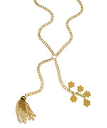 SKINNY by Jessica Elliot Floral Tassel Necklace