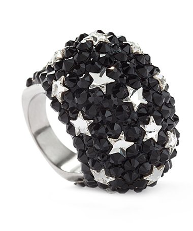Jimmy Crystal Evening Star Statement Ring