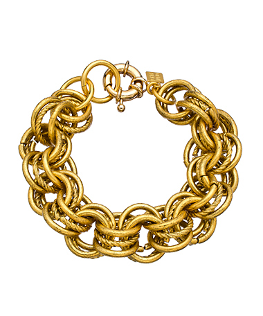 John Wind Maximal Art Gold Chain Link Bracelet