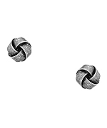 John Wind Maximal Art Silver Love Knot Earrings