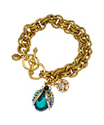 John Wind Emerald Vintage Beetle Bracelet