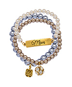 John Wind Gold Mom Bracelet Set