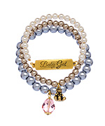 John Wind Gold Baby Girl Bracelet Set