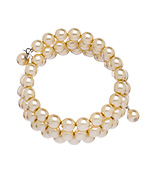 John Wind Layered Pearl Wrap Bracelet