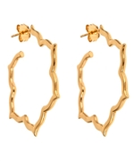 Jordann Magnolia Medium Hoop Earrings