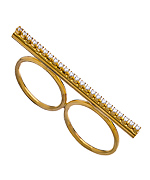 Jules Smith Gold and CZ Queen Bee Knuckle Ring