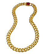 Jules Smith Gold and Red Hard Rock Life Necklace