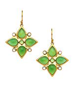 Julie Aylward Greece Chrysoprase Earrings