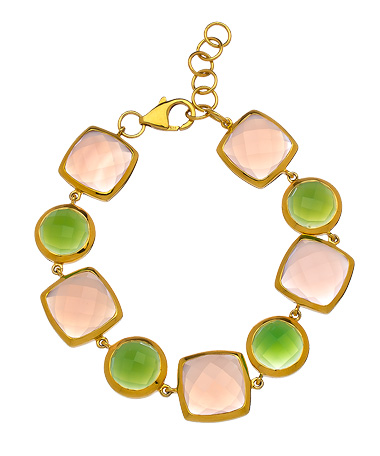 Julie Aylward Boca Pink Chalcedony Bracelet