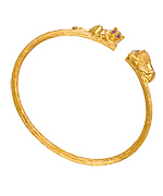 Julie Vos Gold Lion Bangle Bracelet