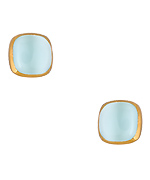 Julie Vos Gold and Chalcedony Carly Earrings