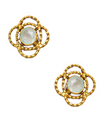 Julie Vos Aqua Chalcedony Lorie Stud Earrings