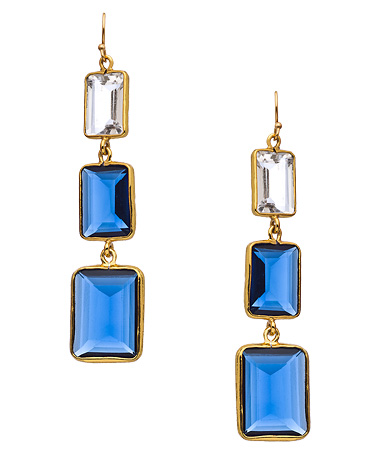 Julie Vos Three-Tier D'argent Earrings