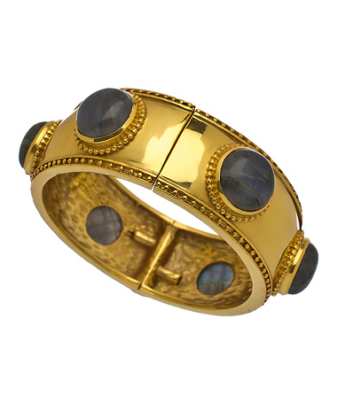 Julie Vos Cabochon Baroque Bangle
