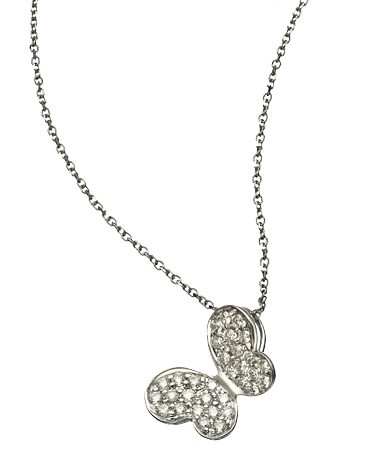 KC Designs White Gold and Diamond Butterfly Pendant Necklace