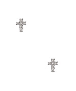 KC Designs Diamond Cross Stud Earrings