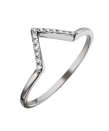 KC Designs Diamond Mini V Ring