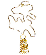 K. Amato Long Multi-Chain Pendant Necklace