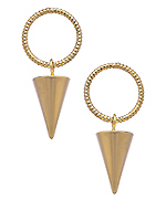 K. Amato Spike Circle Earrings