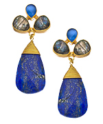 Kanupriya Lapis Drop Earrings
