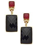 Kanupriya Achromatic Angle Earrings
