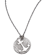 Kendra Phillip Rope and Anchor Pendant Necklace