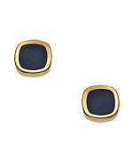 Kendra Phillip Gold and Navy Enamel Caitie Stud Earrings