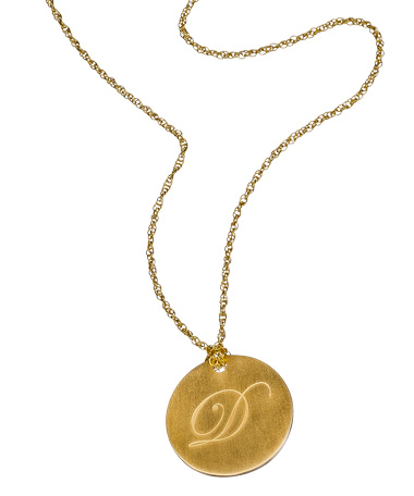 Kendra Phillip Reversible Initial Pendant Necklace